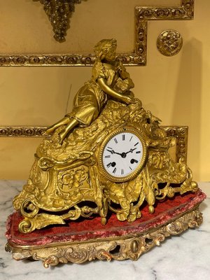 French Mantel Clock / Pendulum Clock, 1870s / 80s-FLW-1402046