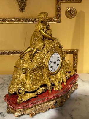 French Mantel Clock / Pendulum Clock, 1870s / 80s-FLW-1402046