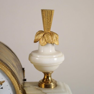 French Marble & Gilded Bronze Table Clock from Léchopié à Paris, 1700s-VMM-765841