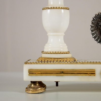 French Marble & Gilded Bronze Table Clock from Léchopié à Paris, 1700s-VMM-765841