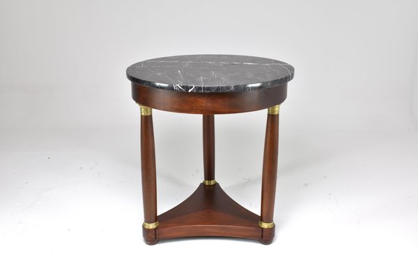 French Marble Pedestal Table, 1890s-GXL-1752831