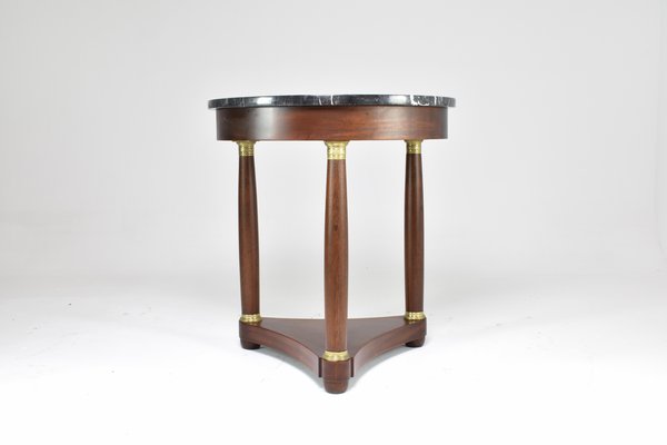 French Marble Pedestal Table, 1890s-GXL-1752831