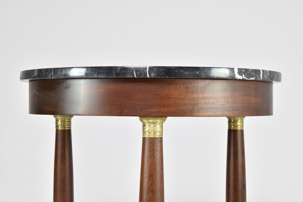 French Marble Pedestal Table, 1890s-GXL-1752831