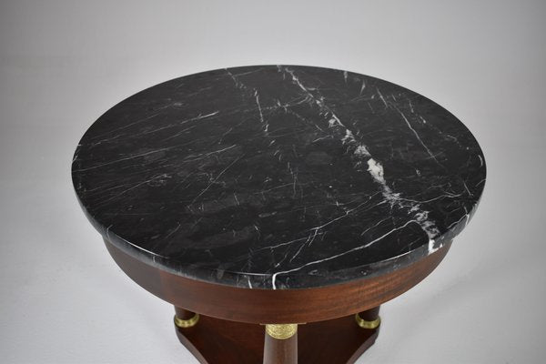 French Marble Pedestal Table, 1890s-GXL-1752831