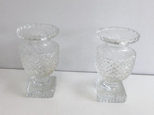 French Medicis Style Crystal Vases, 1900s, Set of 2-BA-766227