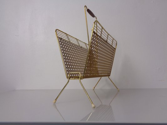 French Metal Magazine Rack, 1960s-RDW-2027964