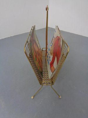 French Metal Magazine Rack, 1960s-RDW-2027964