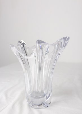 French Mid-Century Vase in Crystal from Daume Manufactures-RIU-1323205