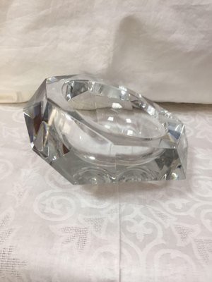 French Modern Faceted Ashtray in Baccarat Crystal, 20th Century-HQI-1335161