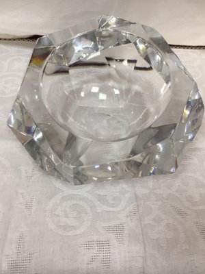 French Modern Faceted Ashtray in Baccarat Crystal, 20th Century-HQI-1335161