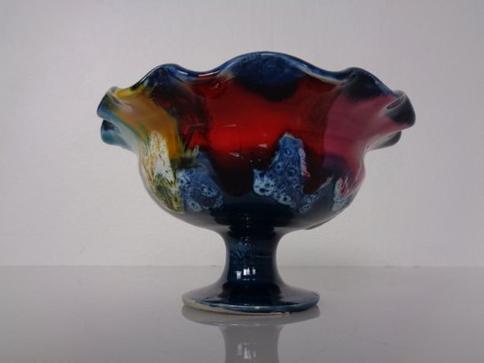 French Multicolored Studio Ceramic Bowl from Vallauris, 1970s-RDW-2040157