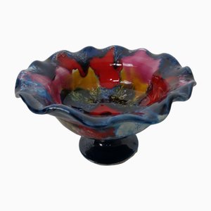 French Multicolored Studio Ceramic Bowl from Vallauris, 1970s-RDW-2040157