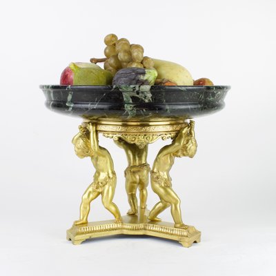 French Napoleon III Empire Bowl with Putti Decoration, 1860s or 1870s-KMT-1158622