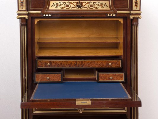 French Napoleon III Mahogany Secretaire-KKK-1182113