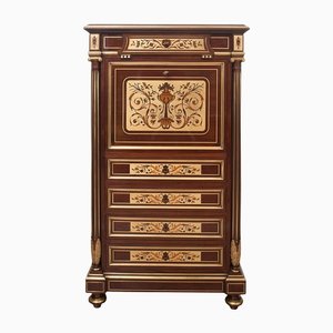 French Napoleon III Mahogany Secretaire-KKK-1182113