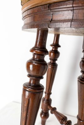 French Napoleon III Piano Stool in Walnut, 1880-RIU-1318930