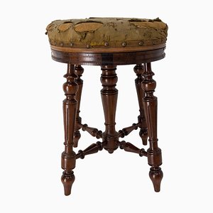 French Napoleon III Piano Stool in Walnut, 1880-RIU-1318930