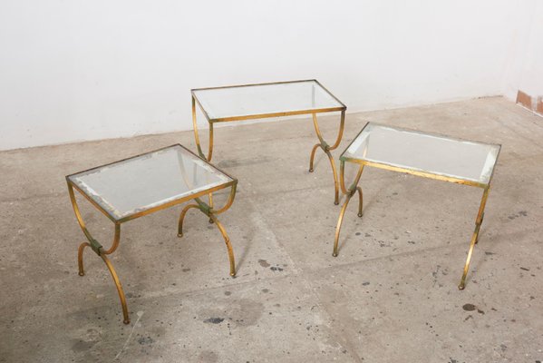 French Neo-Classical Nesting Tables, 1950s, Set of 3-KL-620218