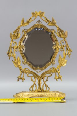 French Neoclassical Style Bronze Dressing Table Mirror-KEG-1114686