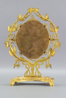 French Neoclassical Style Bronze Dressing Table Mirror-KEG-1114686