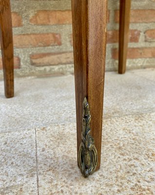 French Nightstands in Walnut with Three Drawers, 1940s, Set of 2-NOU-1373734