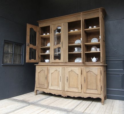 French Oak Buffet À Deux Corps Cabinet, 1800s-TAT-1729582