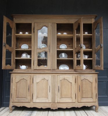 French Oak Buffet À Deux Corps Cabinet, 1800s-TAT-1729582