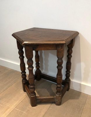 French Oak Cantors Stool, 17th Century-BA-920525