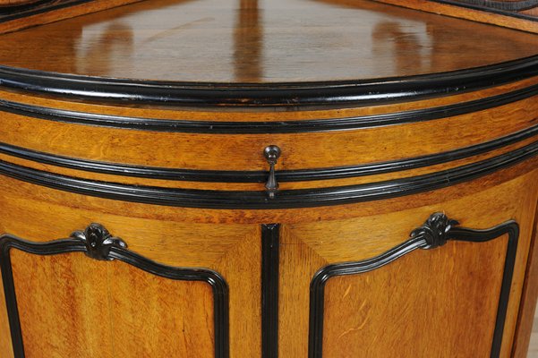 French Oak Corner Cabinet, Late 19th Century-GAP-1735165