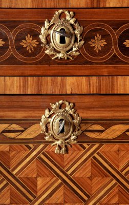 French Ormolu-Mounted Marquetry Secretaire-MBH-1032127