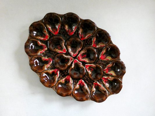 French Oyster Platter from Vallauris 1950s-ZPI-1702825