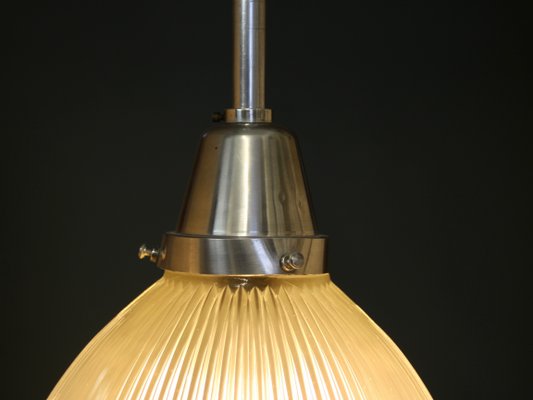 French Pendant Lamp in Holophane Style, 1940s-SY-807751