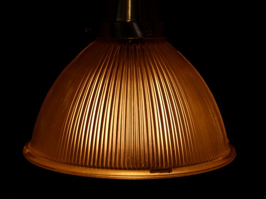 French Pendant Lamp in Holophane Style, 1940s-SY-807751