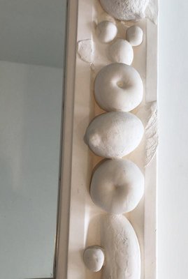 French Plaster Mirror with Fruits Decor, 1970s-BA-658227