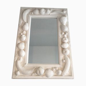 French Plaster Mirror with Fruits Decor, 1970s-BA-658227