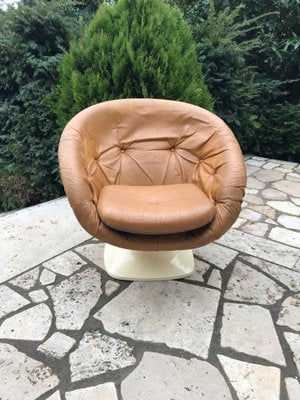 French Plastic Club Chair by Raphael Raffel, 1970s-OXJ-859684