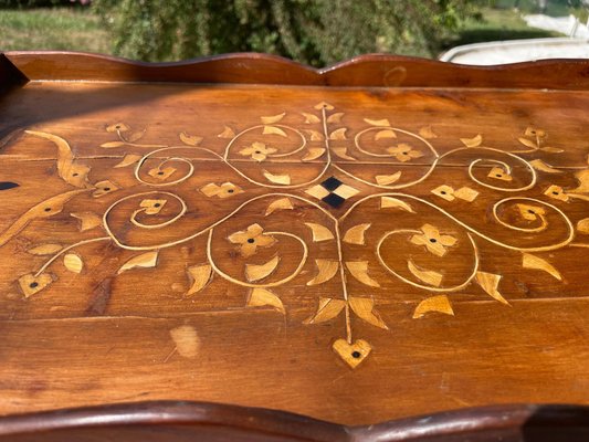 French Platter in Wood Marquetry Made-UR-1326503