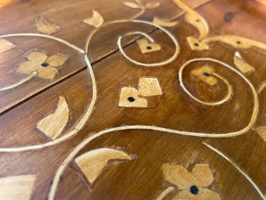 French Platter in Wood Marquetry Made-UR-1326503