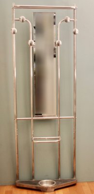 French Polished Aluminum Coat Stand, 1940s-SY-1700895