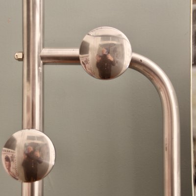 French Polished Aluminum Coat Stand, 1940s-SY-1700895