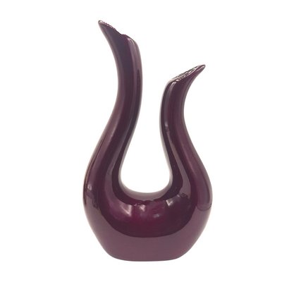 French Porcelain Vase with Vivid Bordeaux Red-TCS-1144306