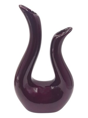 French Porcelain Vase with Vivid Bordeaux Red-TCS-1144306