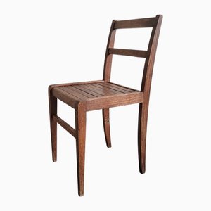 French Reconstruction Chair in Beech by René Gabriel, 1940s-CGX-1718372