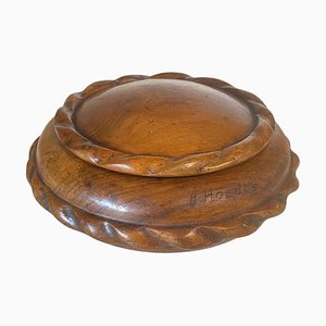 French Rounded Wooden Box, 1960-UR-1782953