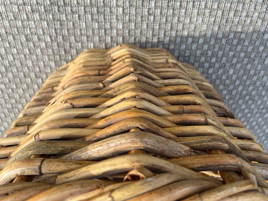 French Rustic Basket in Thick Willow, 1960s-WZZ-1761851