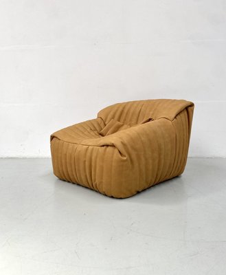 French Sandra Lounge Chair with Cushion in Thick Camel Leather by Annie Hiéronimus for Cinna/Ligne Roset-XLZ-1998464