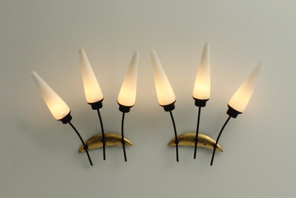 French Sconces from Arlus, 1950s, Set of 2-UB-1785155