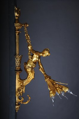 French Sconces in Gilt Bronze, Paris, 20th Century, Set of 2-FLW-1755028