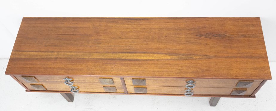 French Side or Console Table with Drawers, 1960s-RIU-1388018