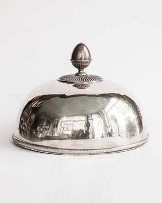 French Silver Plated Food Serving Dome, 1890s-YK-2023158